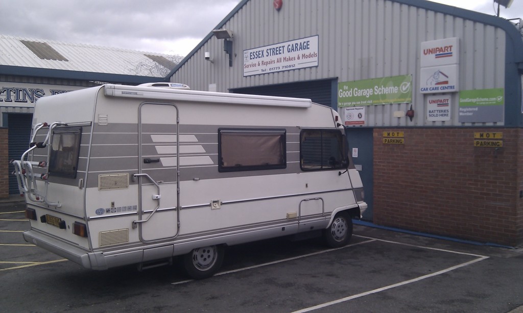 Nervously taking our first motorhome for an MOT after buying him from eBay for £10,500