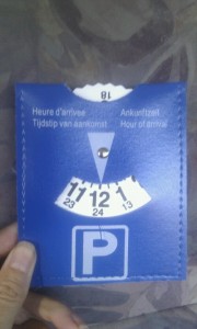 parking in europe timer disc