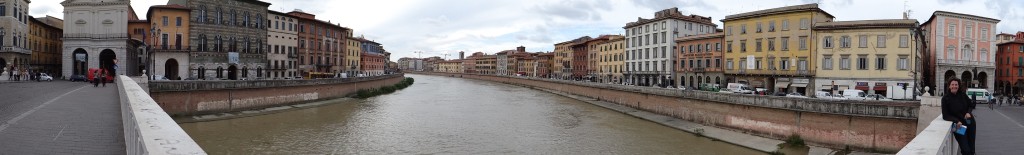 The River Arno in Pisa.