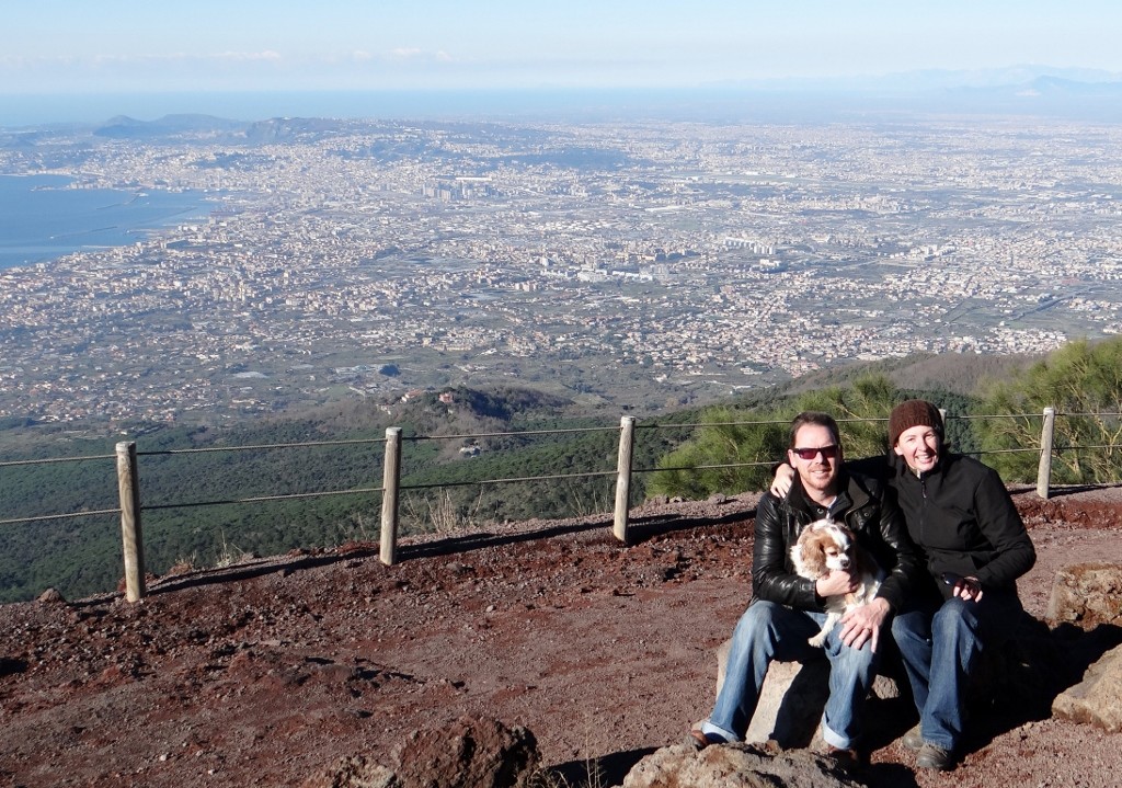 Amazing views from the top of Vesuvius