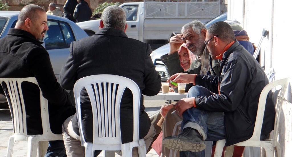 Street cafe culture Tunisian style