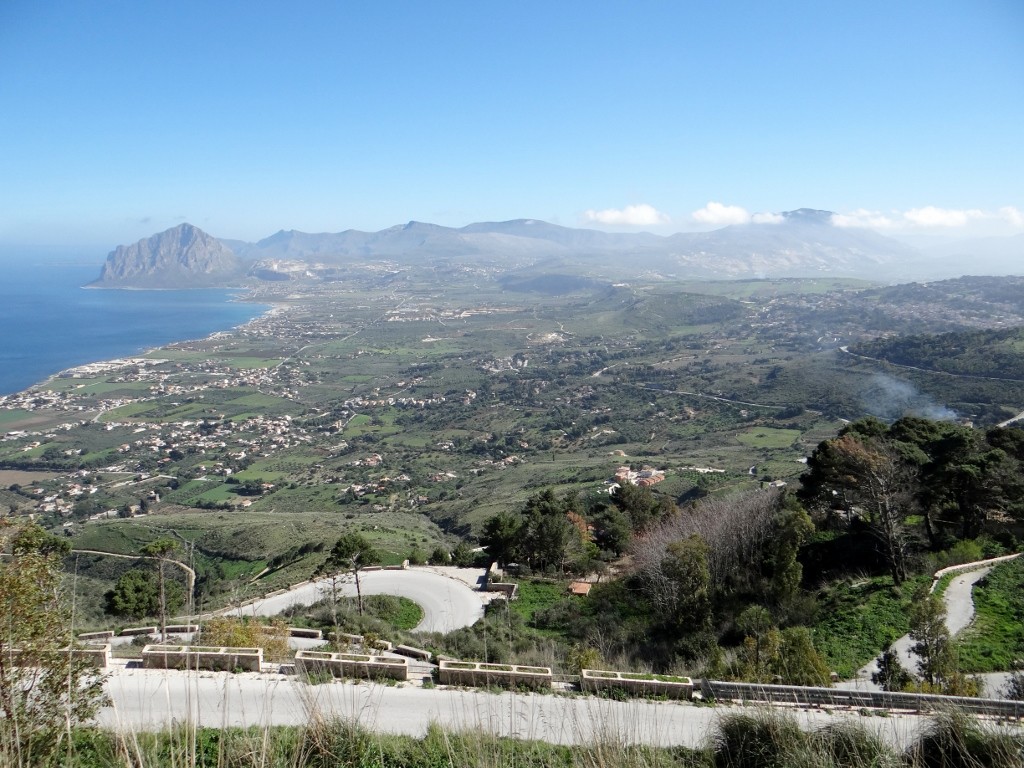 The road back down from Erice