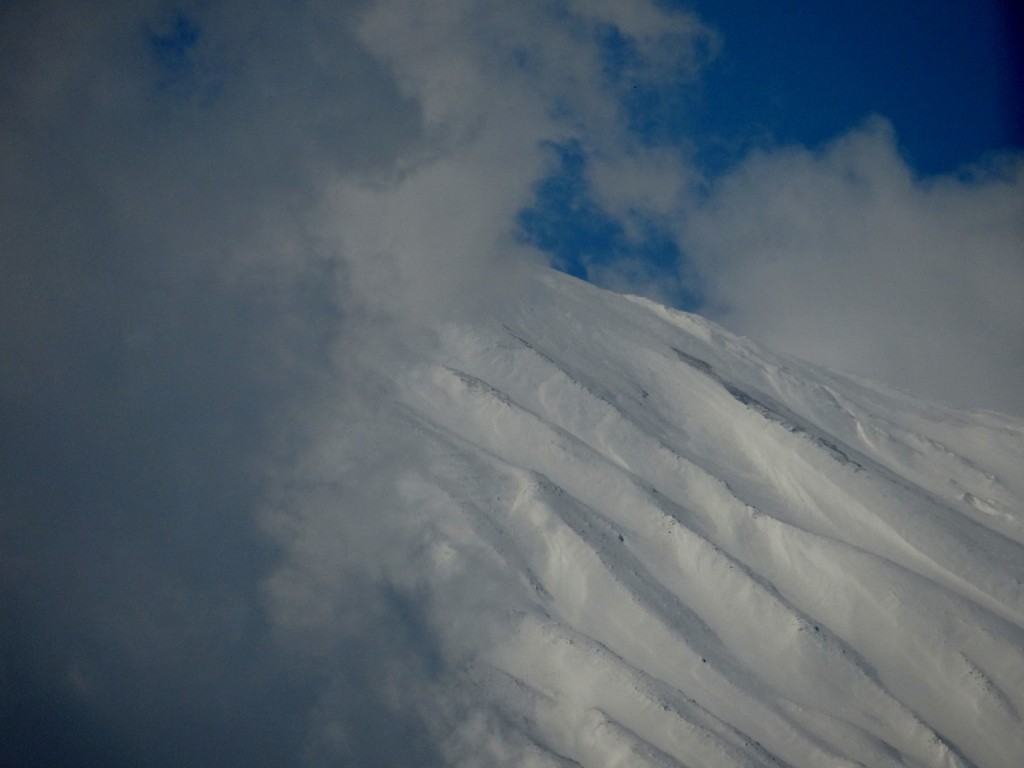 Tantalising glimpses of Etna's snowy slopes