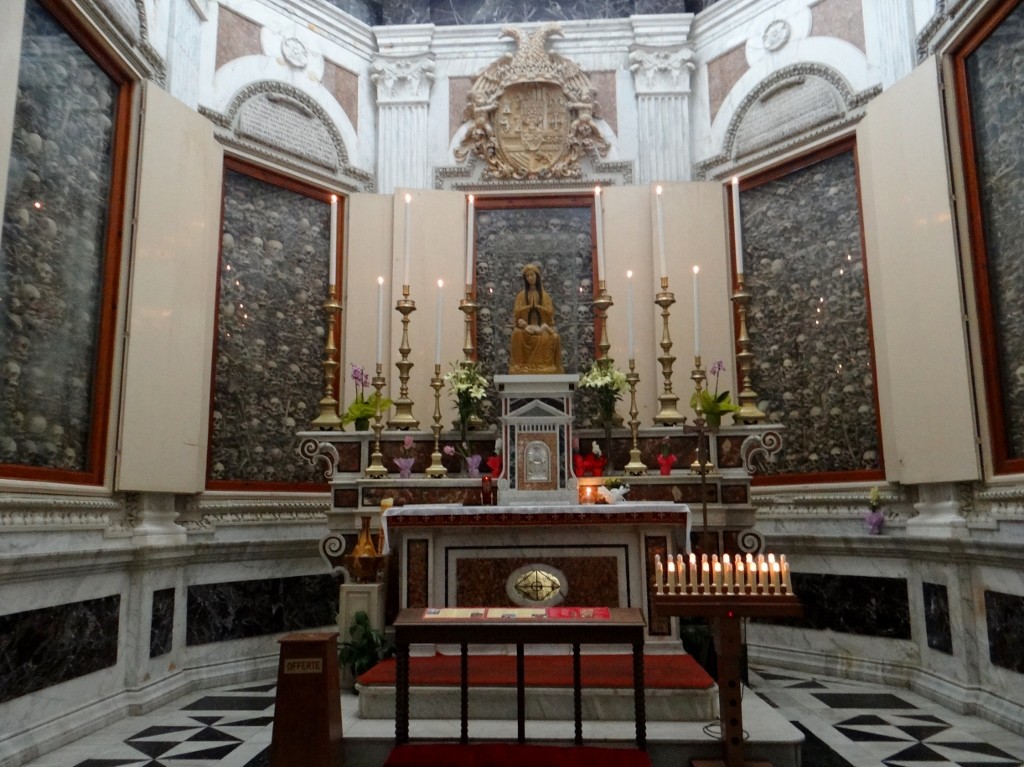 The chapel with the bones of the martyrs