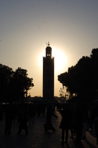 D127 133 sunset over Koutoubia Mosque Marrakech