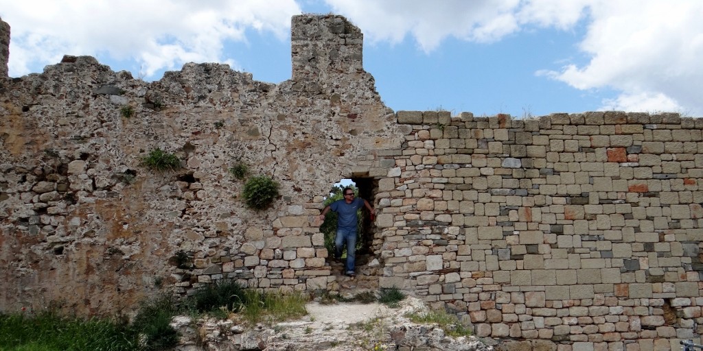 Exploring the partly restored castle