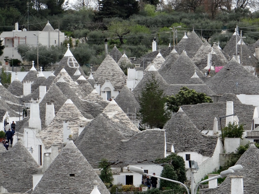 A view out over the Trulli houses