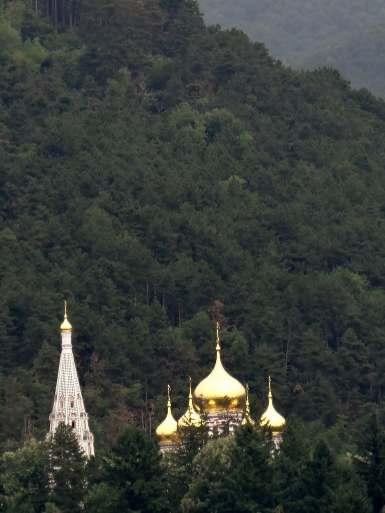 Shipka Monastery - our view as we headed up the pass!