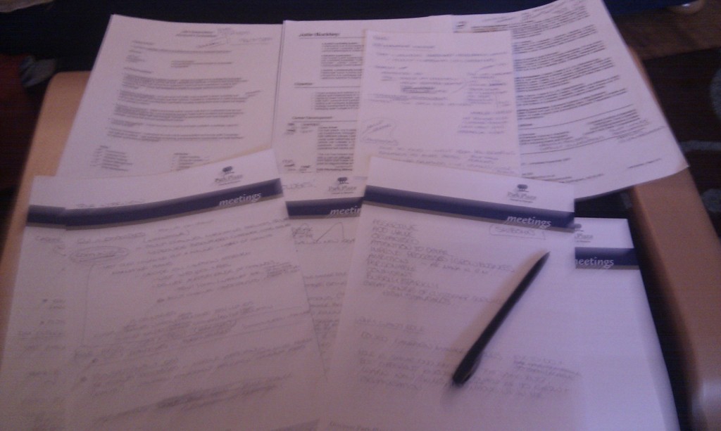 With this much prep for each interview, it's no wonder I'm busy!!