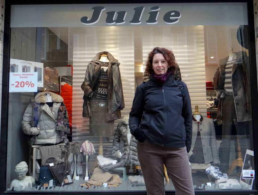 Should get the job of window display model - after all they named the shop after me!
