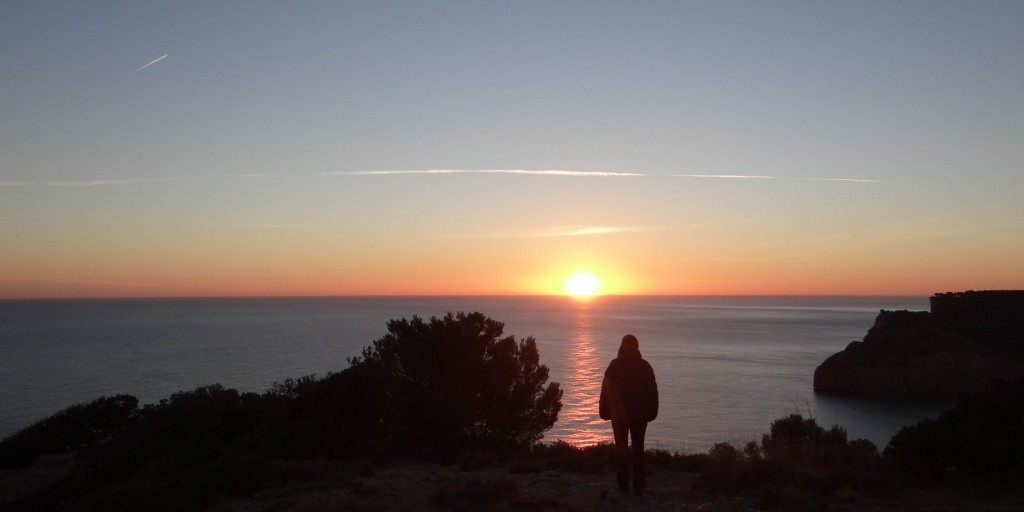 Sunset Bay of Roses Spain