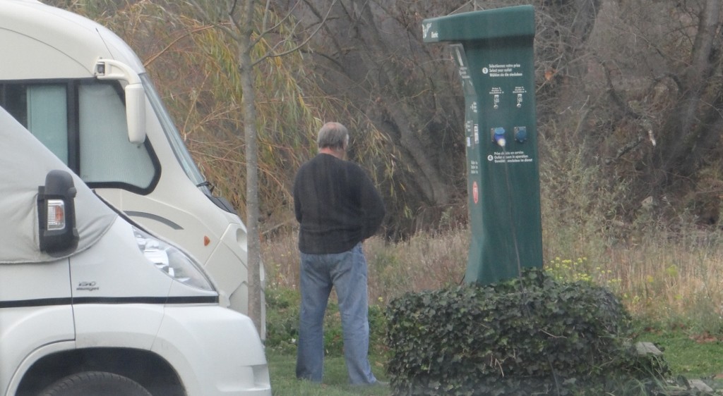 French man walks past toilet to piss in public. Not all Frenchmen do this, but enough do to start a 'spot the pisser' game on long car journeys