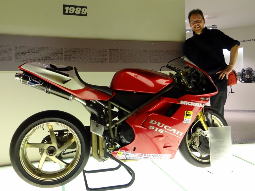 Foggy's 916. Voted the most beautiful motorbike of its era, and still looks stunning 20 years on