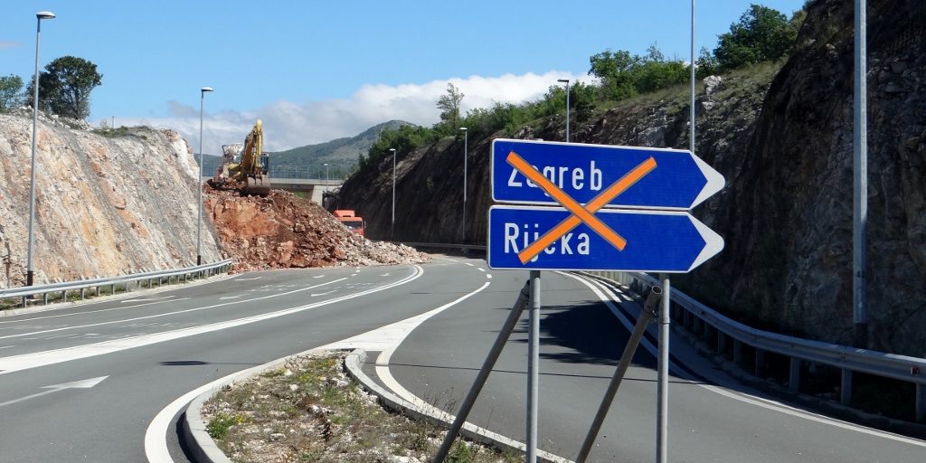 closed motorway Croatia