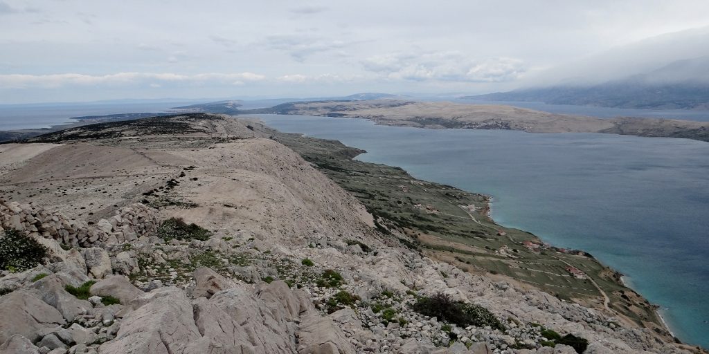Looking north on Pag