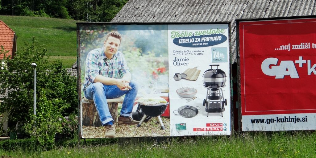 Jamie Oliver poster Slovenia