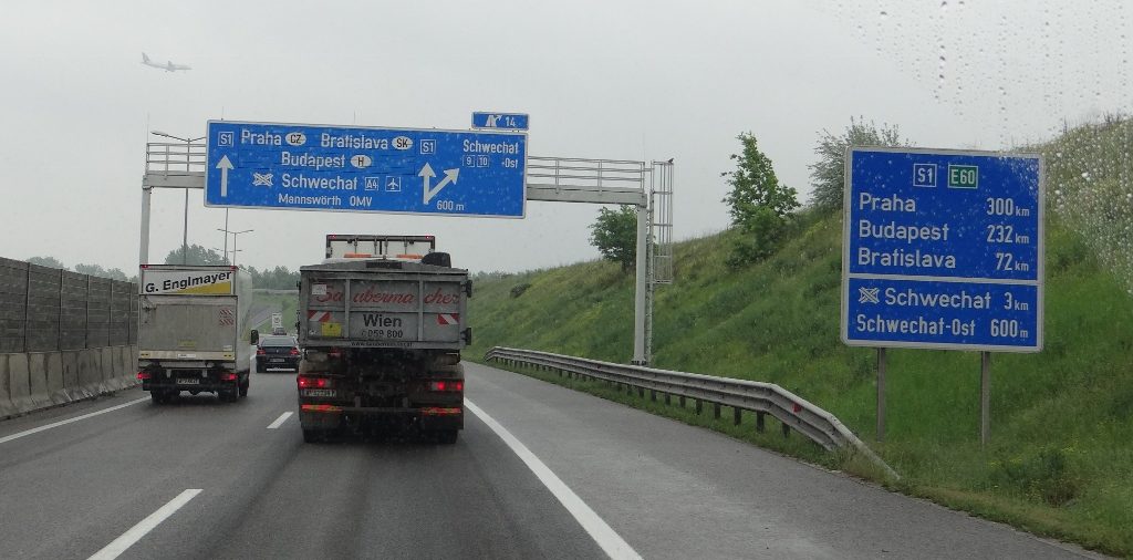 This way to Slovakia, Czech Repubic and Hungary
