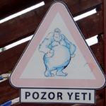 Yeti warning sign