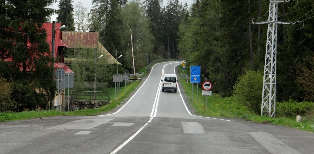 Road to Poland from Slovakia