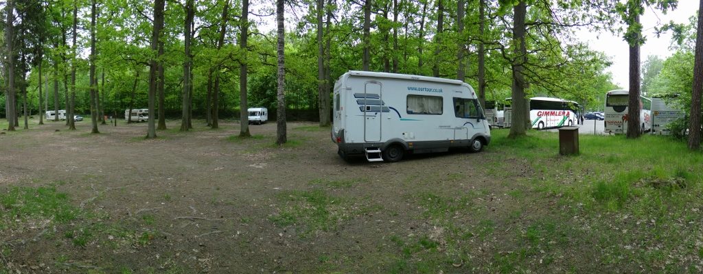 Zagan in the official motorhome parking area at the Wolf's Lair