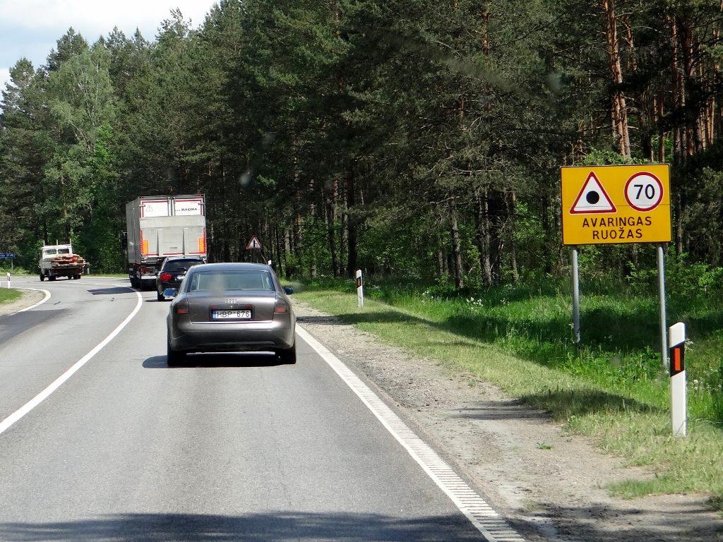 Lithuanian road sign