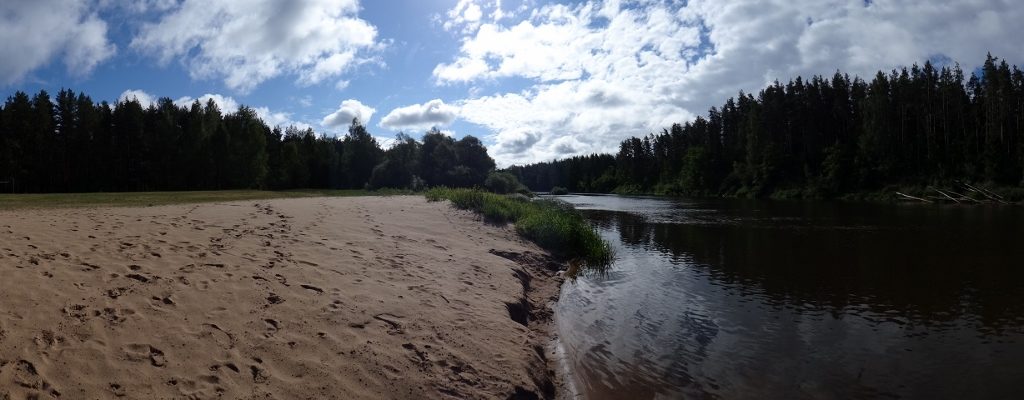 Free camping spot in Valmiera, Latvia