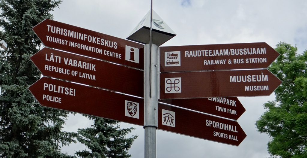 Right to the Sports Hall, Left to Latvia