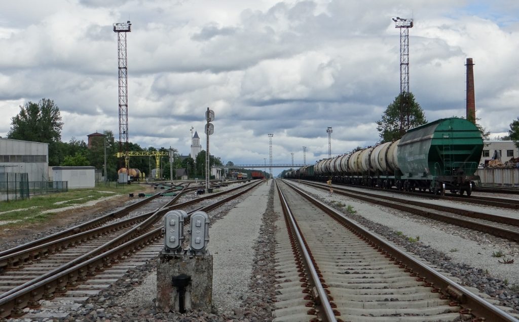 Rail lines in Valga