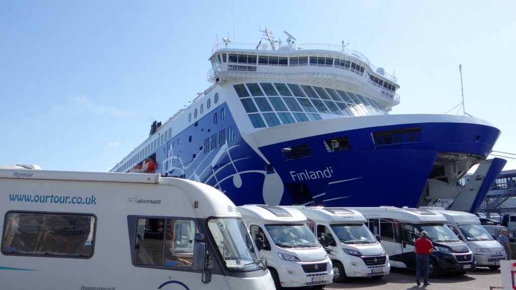 Motorhome ferry to Finland