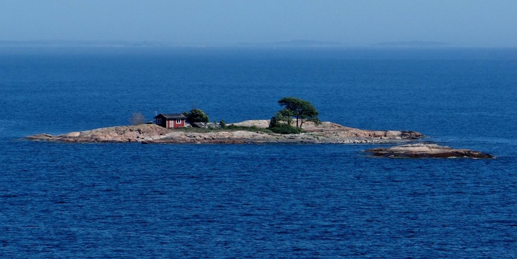 Lone house on island Helsinki