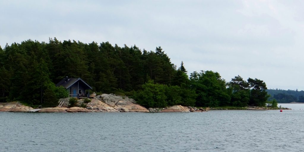 A cabin on one of thousands of islands