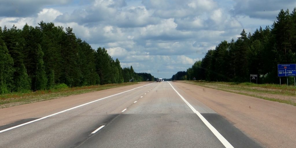 Good roads and good drivers here in Finland. Keep an eye out for speed cameras though - every junction to seem to have one (the speed limit usually drops at junctions)