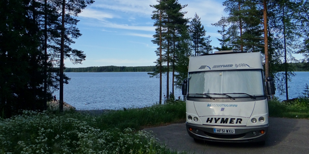 Zagan wild camping at Lake Toisvesi, Finland