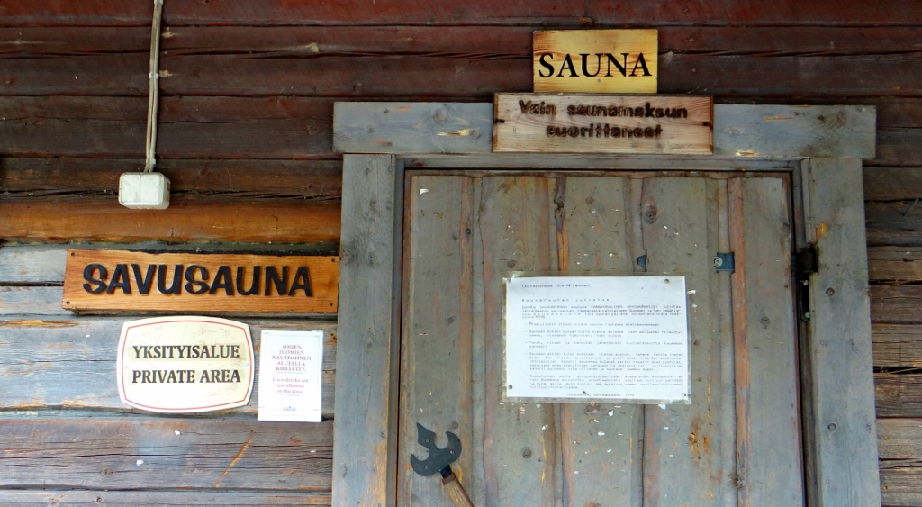 Sorry, no photos from the inside of the sauna!