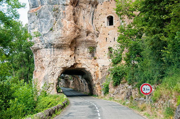 Mind your head! The centre of France has some fabulous drives along rivers, gorges, and through caves.