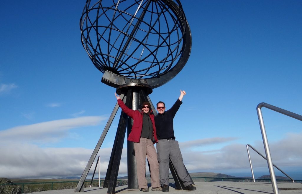 We made it. the North Cape in the Norwegian Arctic. Yeah baby!