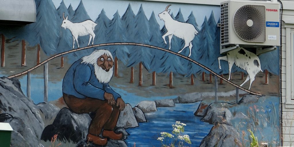 They love a bit of troll here in Norway. And goats with air-con units instead of heads?