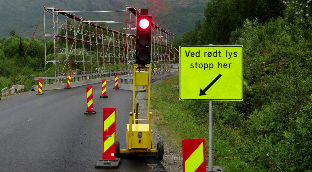 Traffic light sign Norway