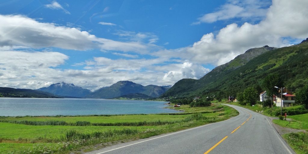 Road Hinnoya Island Norway