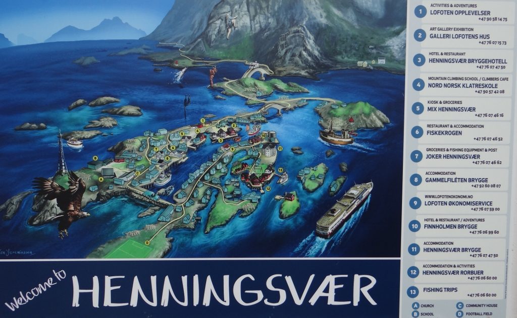 Henningsvær's spread across umpteen islands