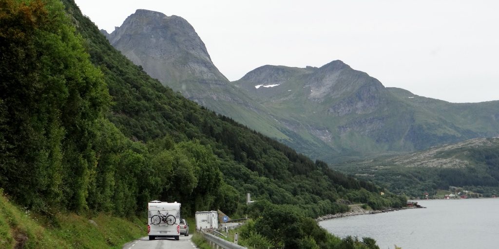 The E17 along Sjonafjord - a bit narrow in places...