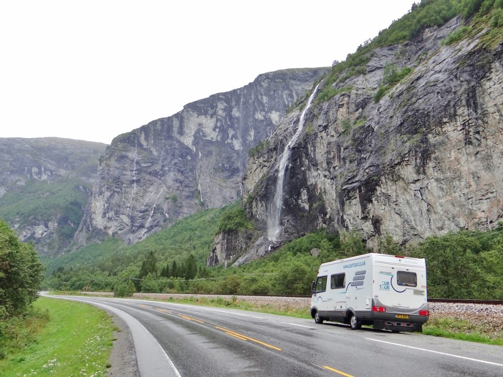 Motorhome in Romsdalen Valley Norway