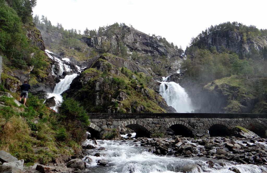 More waterfalls! Norway's ablaze with cascading white waters.