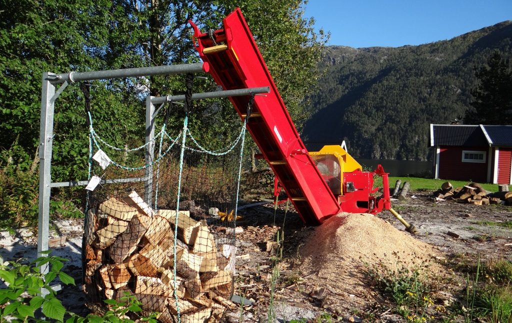 What's not to like - a machine which takes trees, slices and chops 'em, then bags 'em up. And no-one's pinched the wood either.