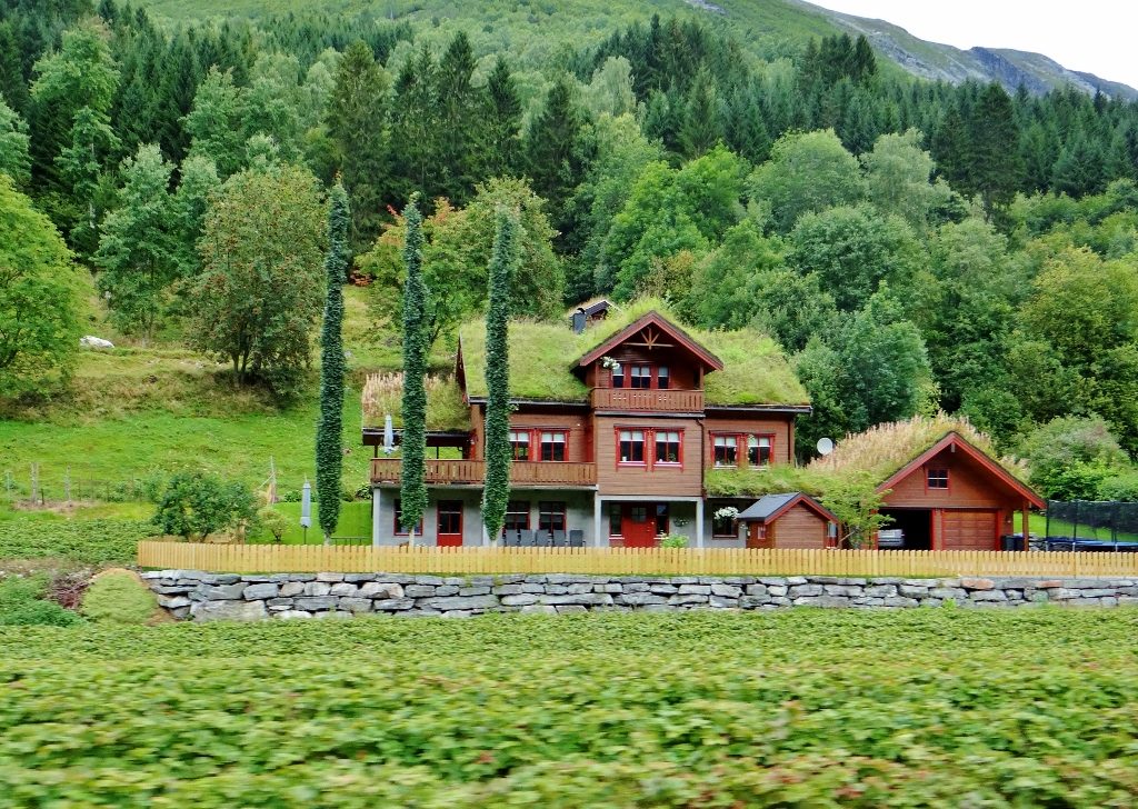 House with grass roof Norway