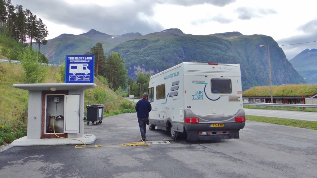 Motorhome service point Valldal Norway