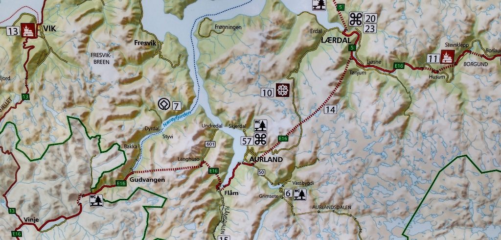 Challenge for tomorrow, the road over the Lærdal Tunnel (Number 14 on the map)