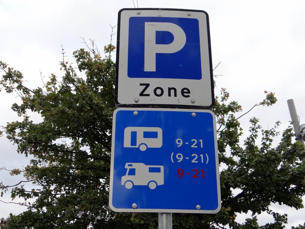 Danish parking sign