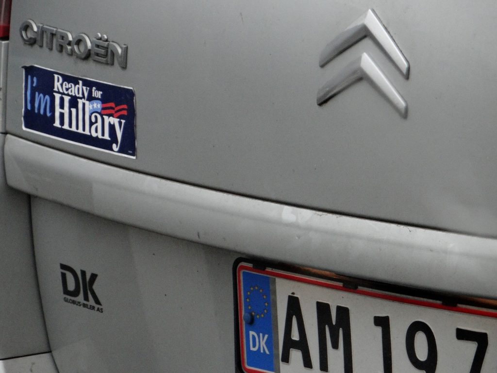 US Election bumper sticker