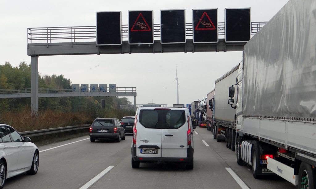 The autobahn - not always that fast!